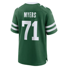 NFL Josh Myers New York Jets Team Game Jersey - Legacy Green