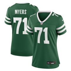 NFL Josh Myers New York Jets Women's Game Jersey - Legacy Green