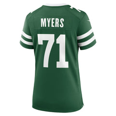 NFL Josh Myers New York Jets Women's Game Jersey - Legacy Green