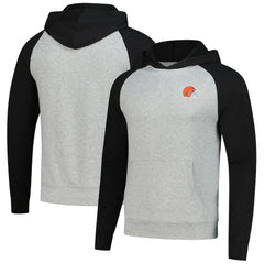 Cleveland Browns Antigua Urgent Pullover Hoodie Heather Gray/Black
