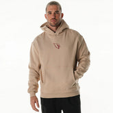 Arizona Cardinals The Wild Collective Unisex Oversized Graphic Fleece Hoodie Tan