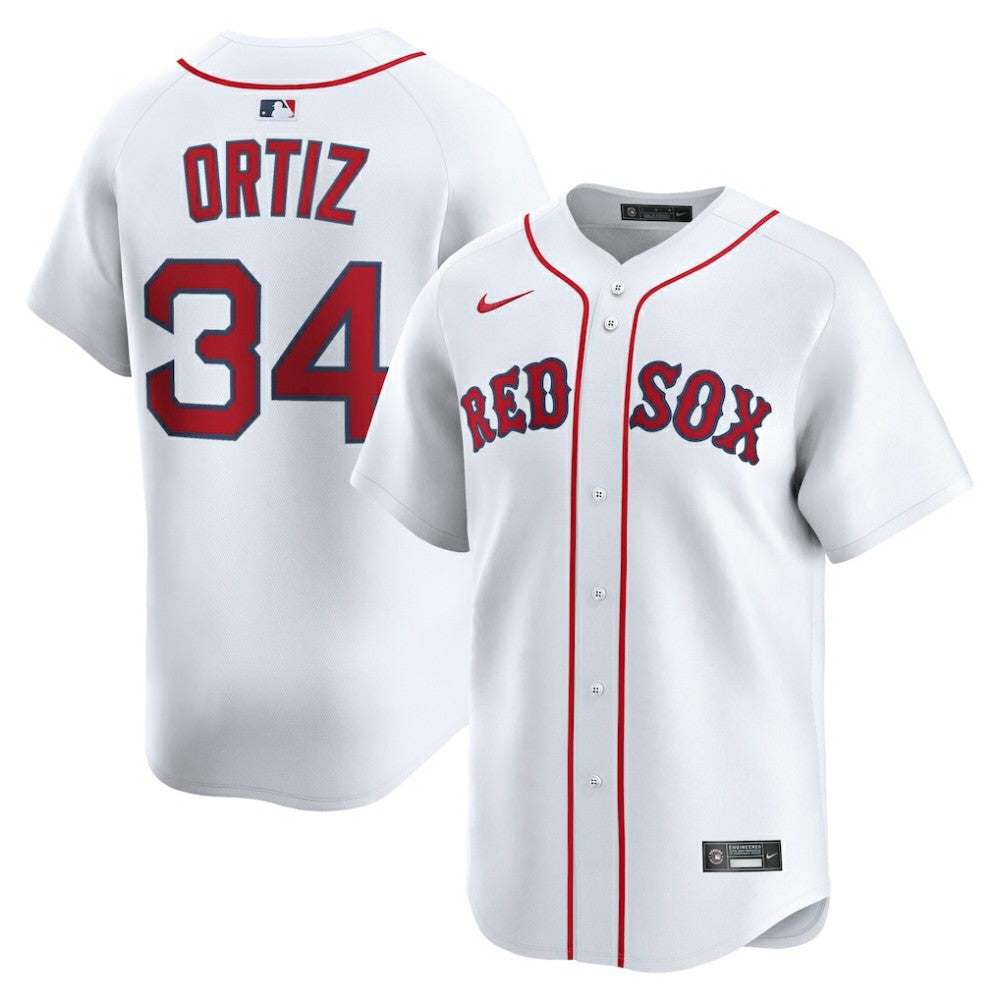 MLB David Ortiz Boston Red Sox Nike Home Limited Jersey - White