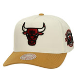 Chicago Bulls Ochre Dusted Double Two-Toned Pro Crown Adjustable Hat Cream