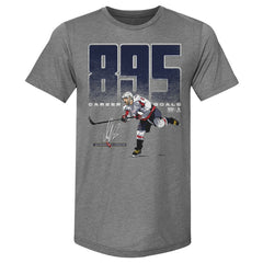 NHL Alexander Ovechkin Washington Capitals 500 Level NHL All-Time Leading Goal Scorer Tri-Blend Bold T-Shirt - Gray