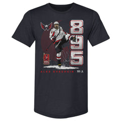 NHL Alexander Ovechkin Washington Capitals 500 Level NHL All-Time Leading Goal Scorer Tri-Blend Vertical T-Shirt - Navy