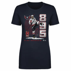 NHL Alexander Ovechkin Washington Capitals 500 Level Women's NHL All-Time Leading Goal Scorer Vertical T-Shirt - Navy