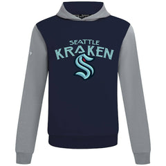 NHL Seattle Kraken Levelwear Ultimate Mission Pullover Hoodie - Deep Sea Blue/Gray