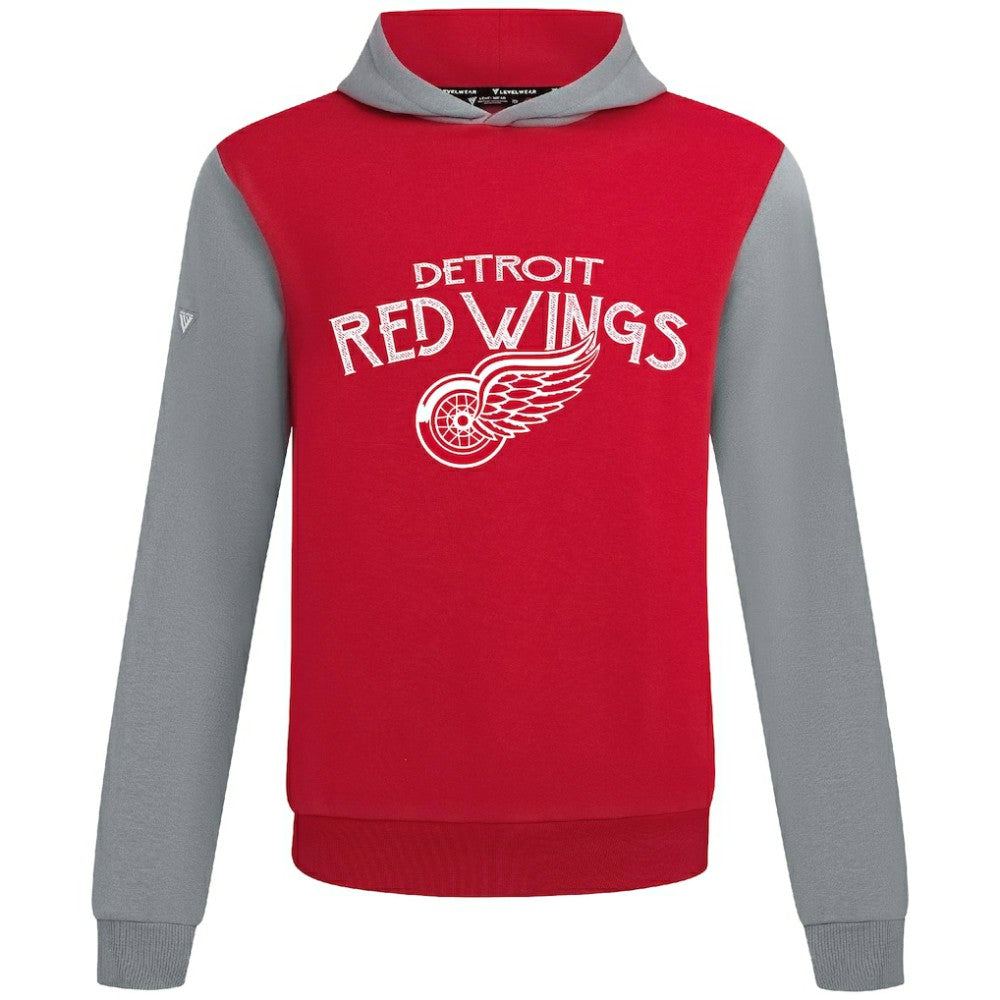 NHL Detroit Red Wings Levelwear Ultimate Mission Pullover Hoodie - Red/Gray