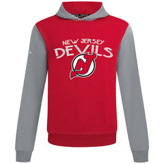 NHL New Jersey Devils Levelwear Ultimate Mission Pullover Hoodie - Red/Gray