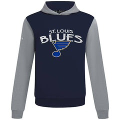 NHL St. Louis Blues Levelwear Ultimate Mission Pullover Hoodie - Navy/Gray