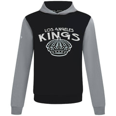 NHL Los Angeles Kings Levelwear Ultimate Mission Pullover Hoodie - Black/Gray