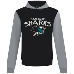 NHL San Jose Sharks Levelwear Ultimate Mission Pullover Hoodie - Black/Gray
