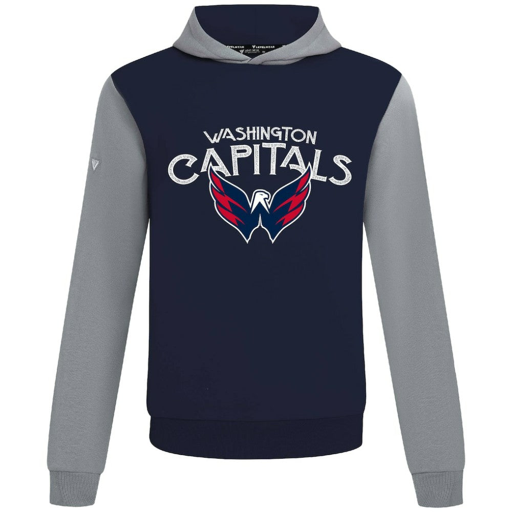 NHL Washington Capitals Levelwear Ultimate Mission Pullover Hoodie - Navy/Gray