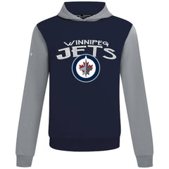NHL Winnipeg Jets Levelwear Ultimate Mission Pullover Hoodie - Navy/Gray