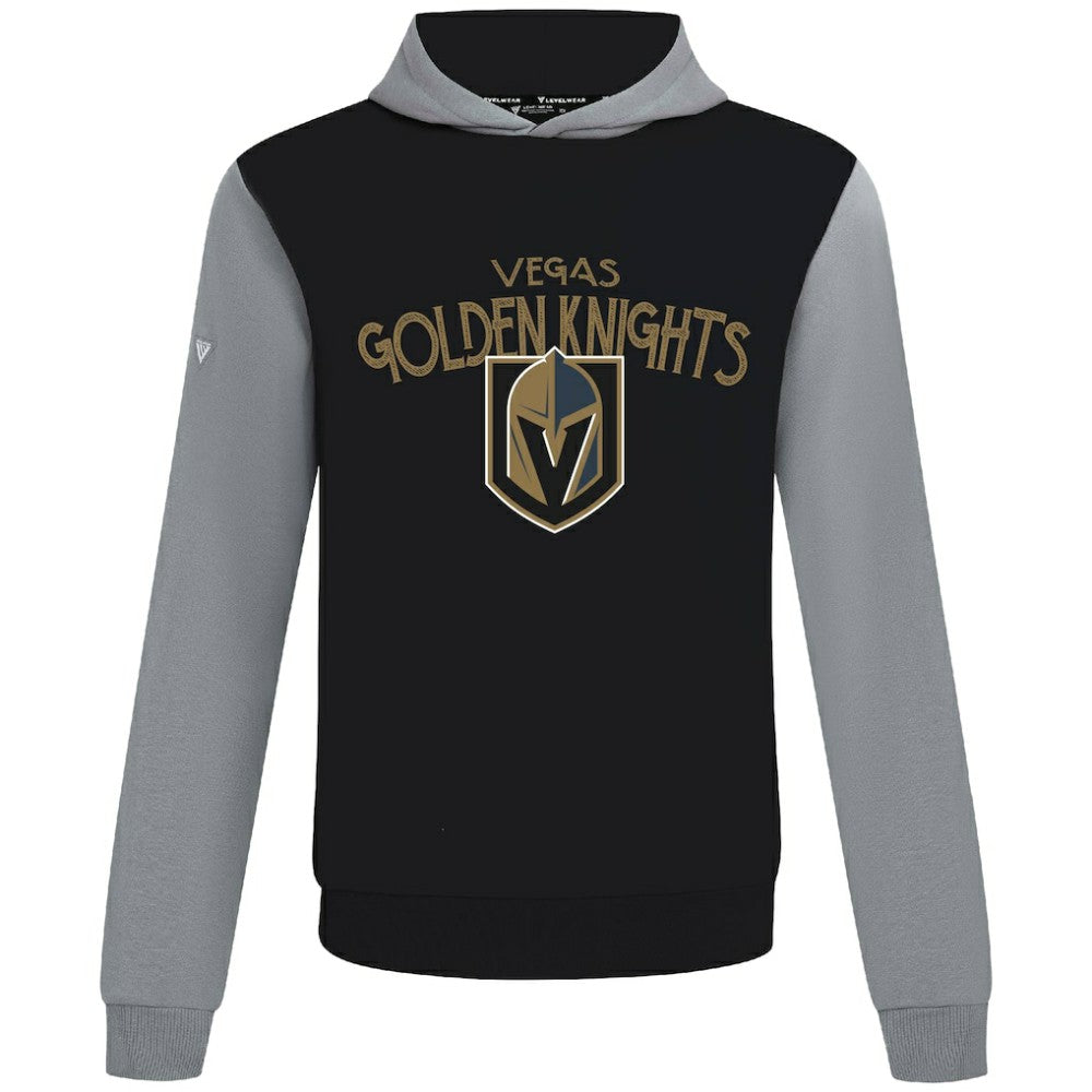 NHL Vegas Golden Knights Levelwear Ultimate Mission Pullover Hoodie - Black/Gray