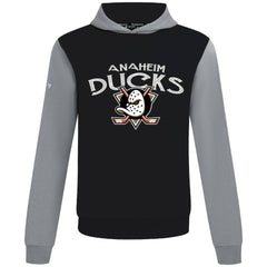 NHL Anaheim Ducks Levelwear Ultimate Mission Pullover Hoodie - Black/Gray