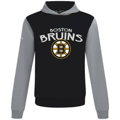 NHL Boston Bruins Levelwear Ultimate Mission Pullover Hoodie - Black/Gray