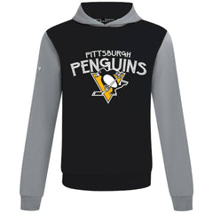 NHL Pittsburgh Penguins Levelwear Ultimate Mission Pullover Hoodie - Black/Gray
