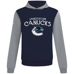 NHL Vancouver Canucks Levelwear Ultimate Mission Pullover Hoodie - Navy/Gray