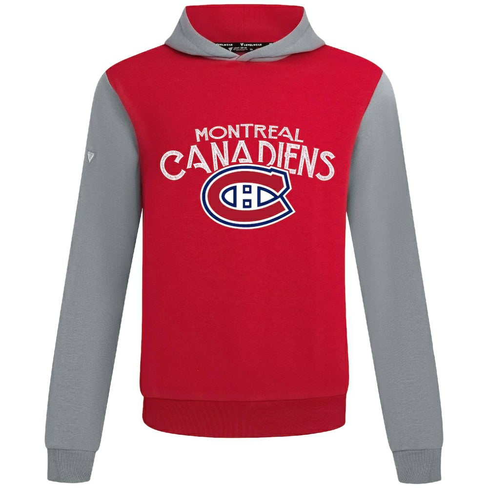 NHL Montreal Canadiens Levelwear Ultimate Mission Pullover Hoodie - Red/Gray