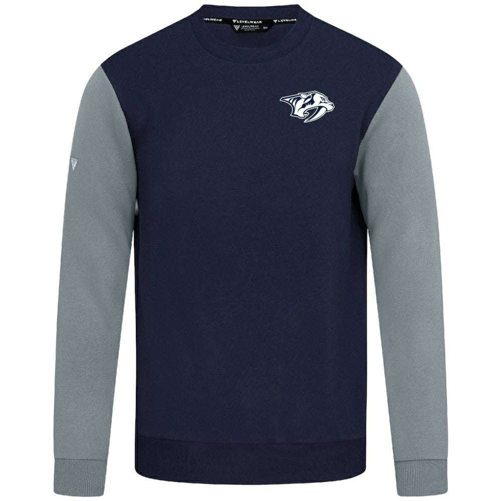 NHL Nashville Predators Levelwear Ultimate Response Sweatshirt - Navy/Gray