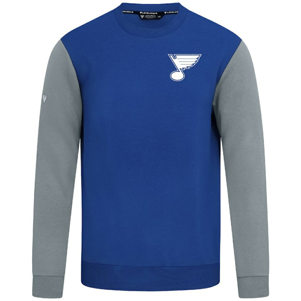 NHL St. Louis Blues Levelwear Ultimate Response Sweatshirt - Royal/Gray