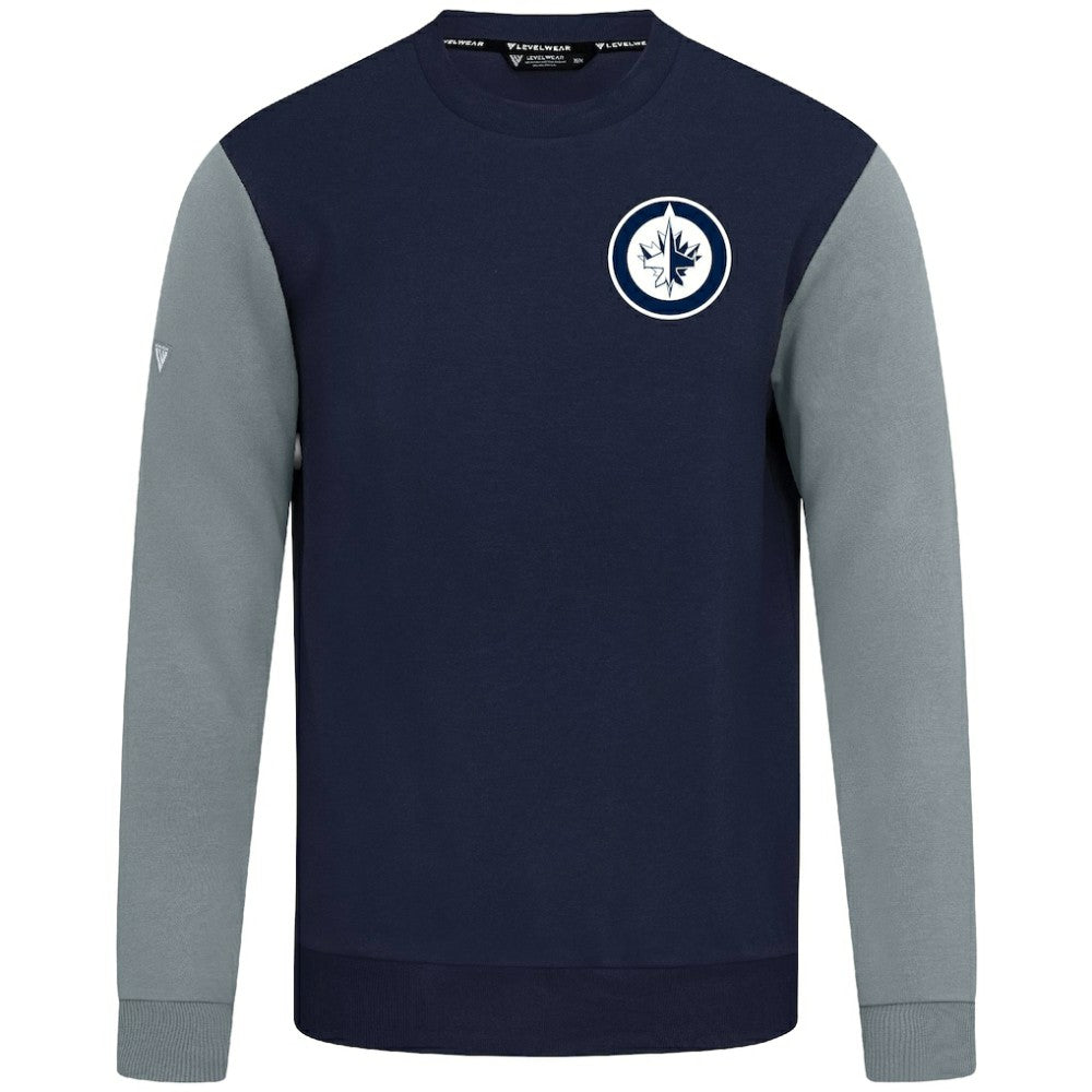 NHL Winnipeg Jets Levelwear Ultimate Response Sweatshirt - Navy/Gray
