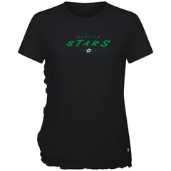 NHL Dallas Stars Levelwear Women's Airflow Scratched T-Shirt - Black