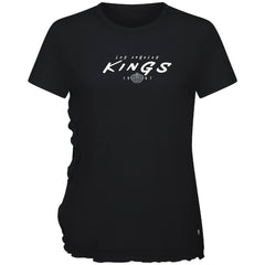 NHL Los Angeles Kings Levelwear Women's Airflow Scratched T-Shirt - Black