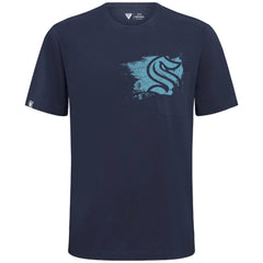 NHL Seattle Kraken Levelwear Focal Blasted T-Shirt - Deep Sea Blue