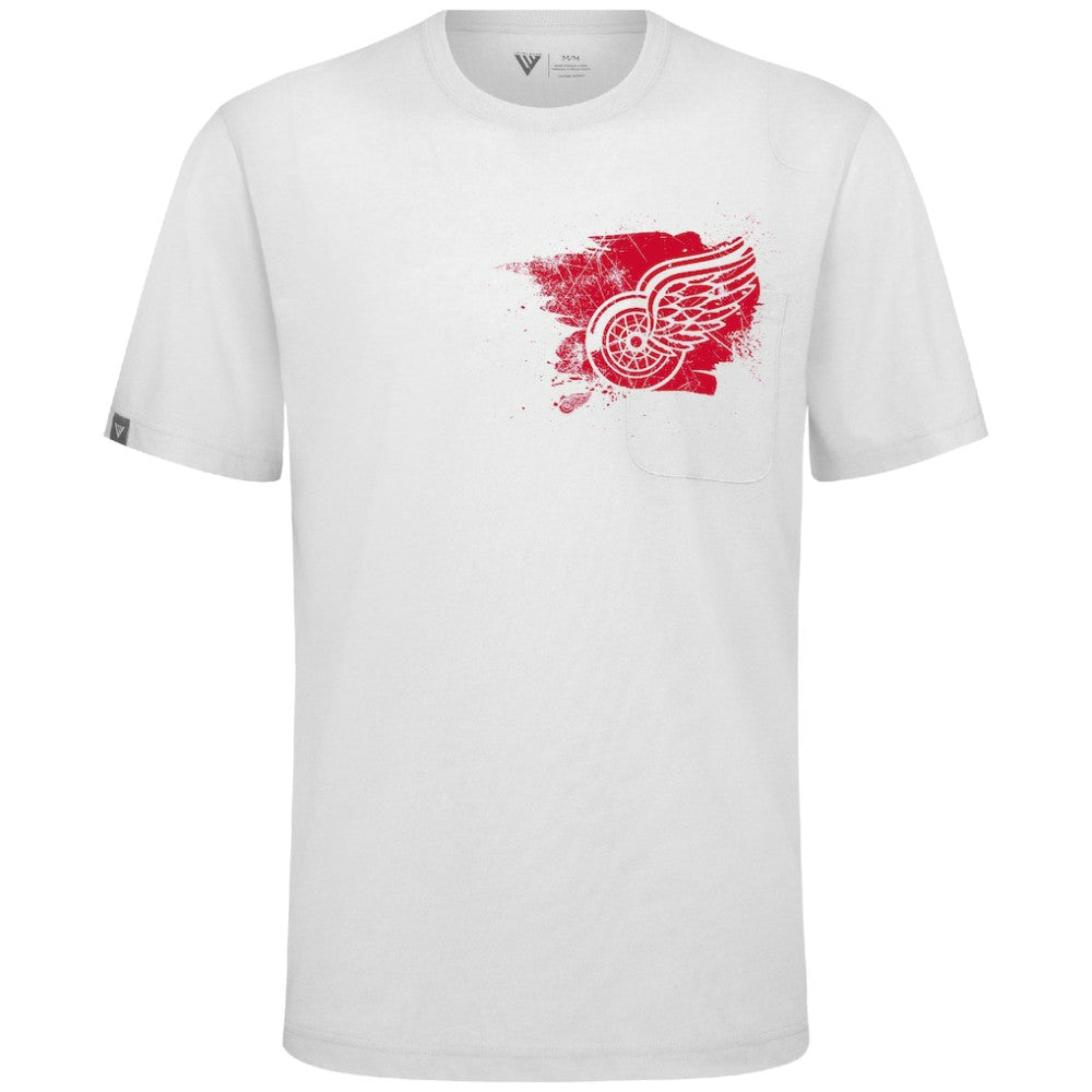 NHL Detroit Red Wings Levelwear Focal Blasted T-Shirt - White