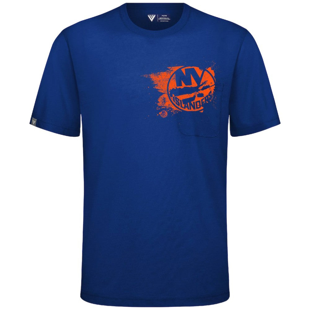 NHL New York Islanders Levelwear Focal Blasted T-Shirt - Royal