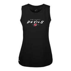 NHL New Jersey Devils Levelwear Women's Macy Scratched Tank Top - Black