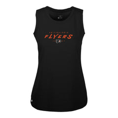 NHL Philadelphia Flyers Levelwear Women's Macy Scratched Tank Top - Black