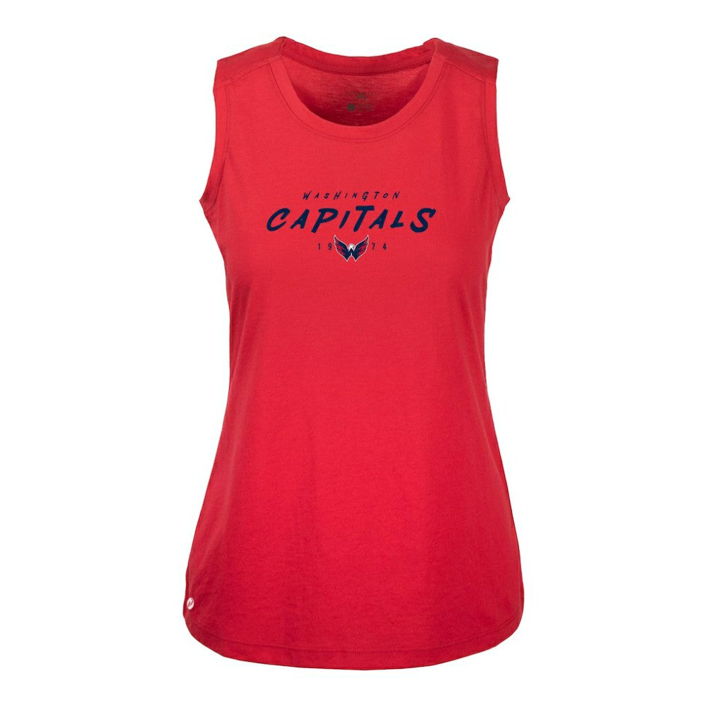 NHL Washington Capitals Levelwear Women's Macy Scratched Tank Top - Red