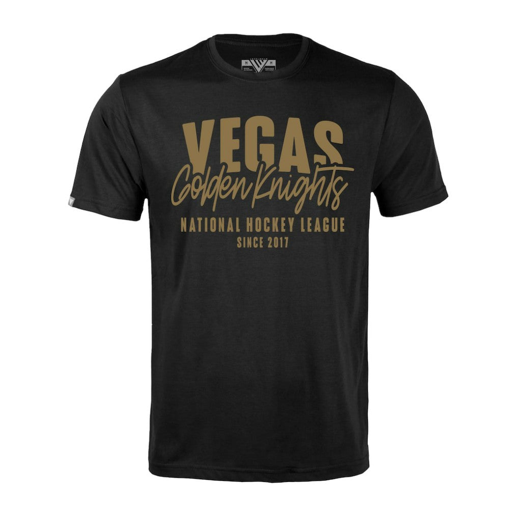 NHL Vegas Golden Knights Levelwear Richmond Response T-Shirt - Black