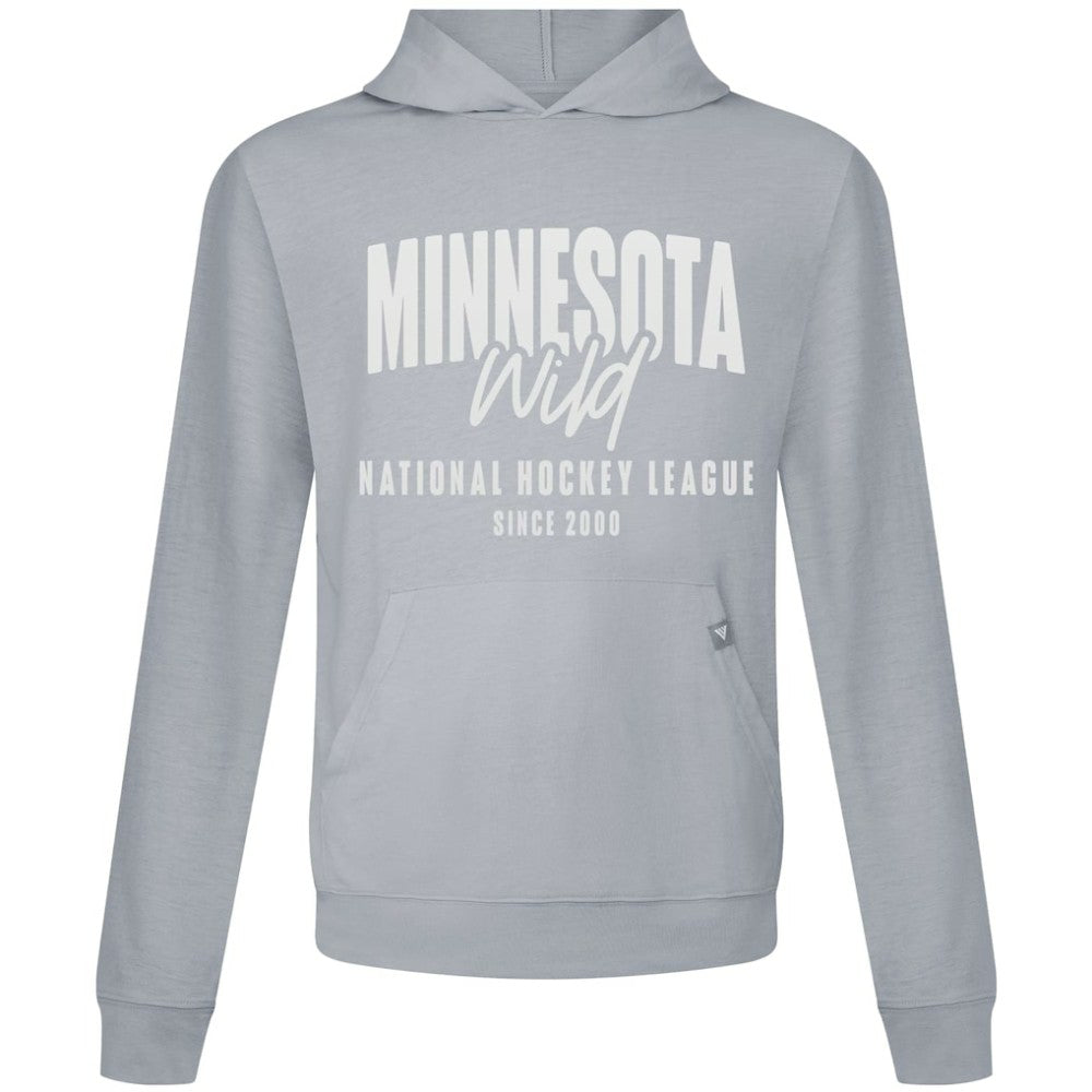 NHL Minnesota Wild Levelwear Relay Response Pullover Hoodie - Gray