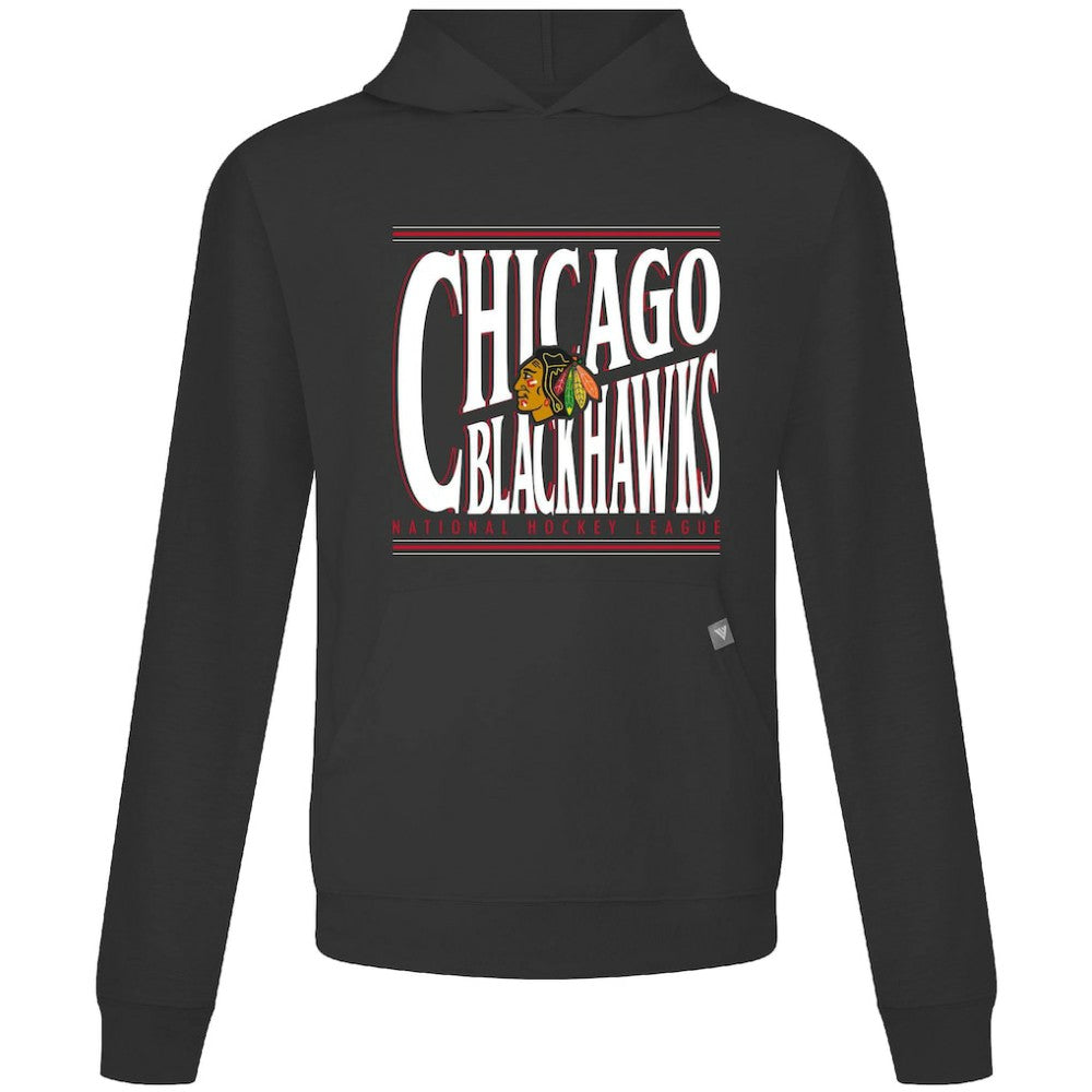 NHL Chicago Blackhawks Levelwear Relay Powerhouse Pullover Hoodie - Black