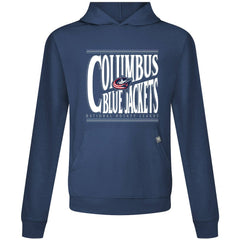 NHL Columbus Blue Jackets Levelwear Relay Powerhouse Pullover Hoodie - Navy
