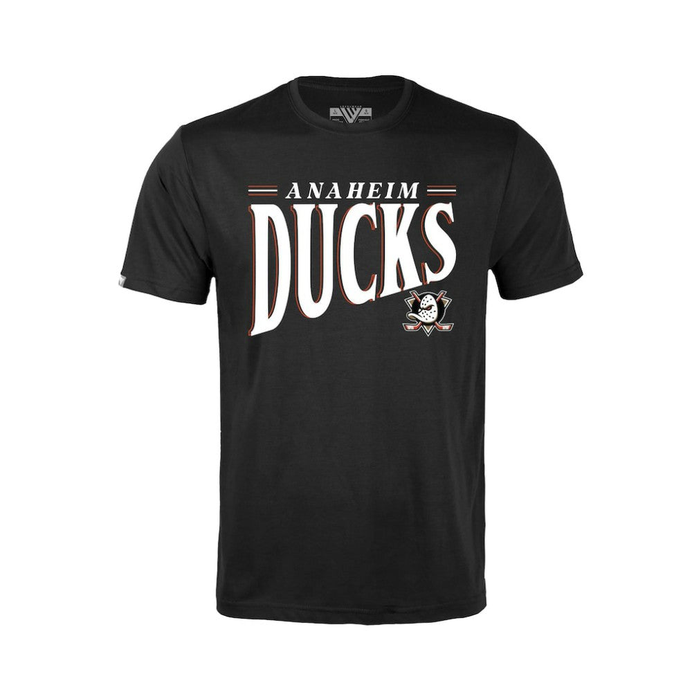 NHL Anaheim Ducks Levelwear Youth Little Richmond Tally T-Shirt - Black