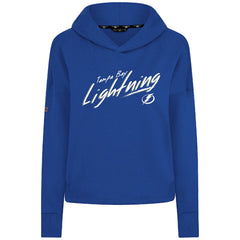 NHL Tampa Bay Lightning Levelwear Women's Sweet Sizzle Tri-Blend Cropped Pullover Hoodie - Royal