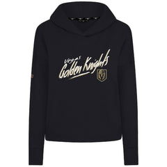 NHL Vegas Golden Knights Levelwear Women's Sweet Sizzle Tri-Blend Cropped Pullover Hoodie - Black