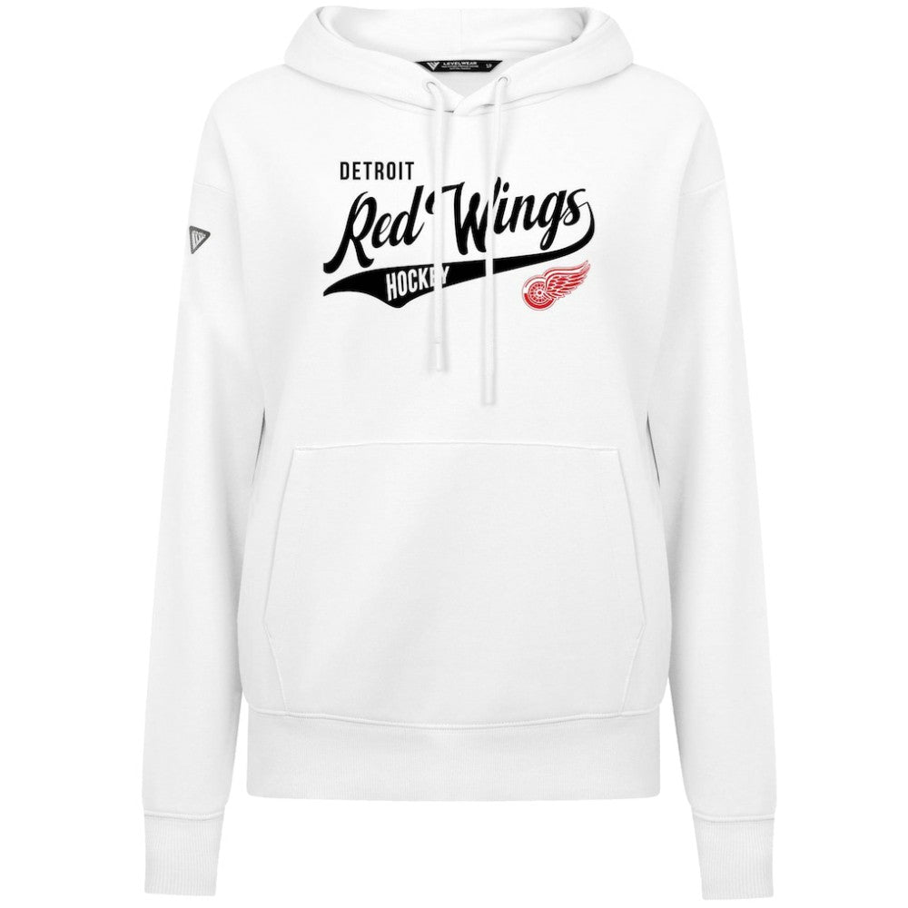 NHL Detroit Red Wings Levelwear Women's Adorn Glide Pullover Hoodie - White