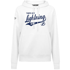NHL Tampa Bay Lightning Levelwear Women's Adorn Glide Pullover Hoodie - White