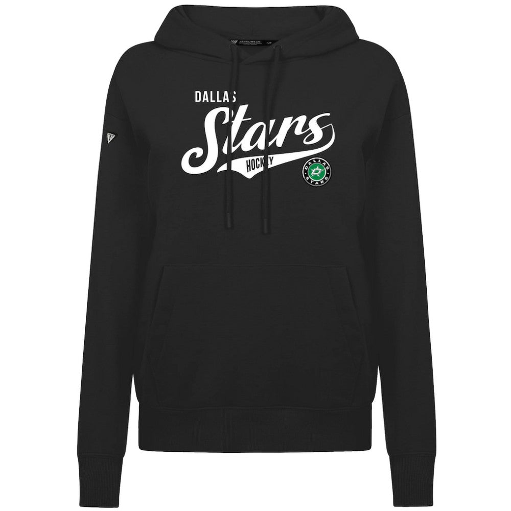 NHL Dallas Stars Levelwear Women's Adorn Glide Pullover Hoodie - Black
