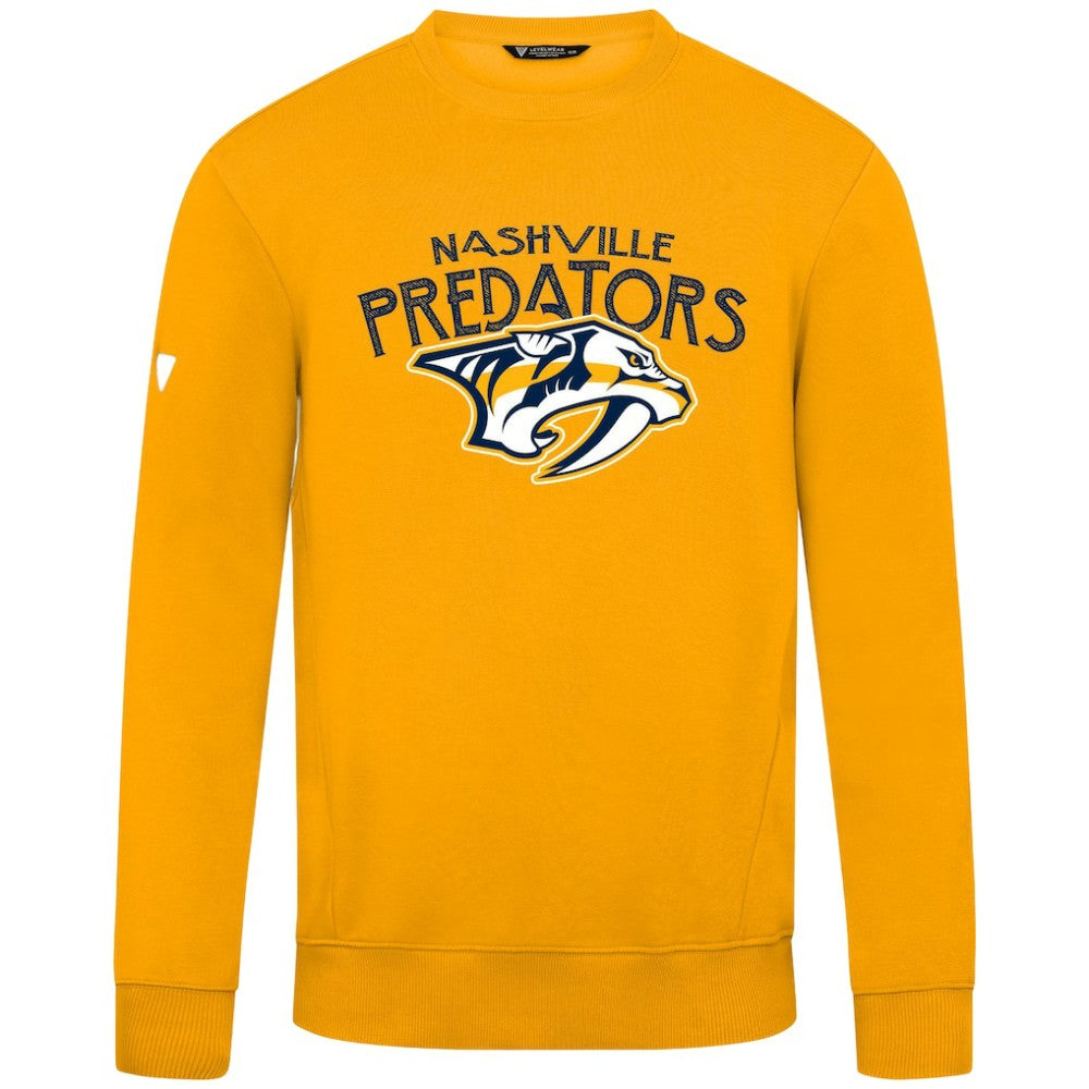 NHL Nashville Predators Levelwear Zane Mission Sweatshirt - Gold