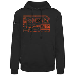 NHL Philadelphia Flyers Levelwear Podium Campaign Pullover Hoodie - Black