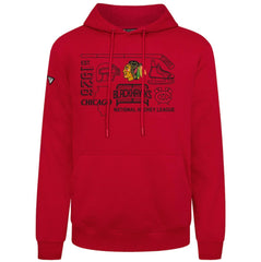 NHL Chicago Blackhawks Levelwear Podium Campaign Pullover Hoodie - Red