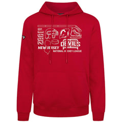 NHL New Jersey Devils Levelwear Podium Campaign Pullover Hoodie - Red
