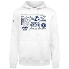 NHL Tampa Bay Lightning Levelwear Podium Campaign Pullover Hoodie - White